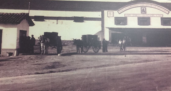 Construccion bodega en los años 70